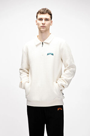 Diez Marshmallow Yarım Fermuarlı Erkek Sweatshirt