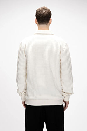Diez Marshmallow Yarım Fermuarlı Erkek Sweatshirt