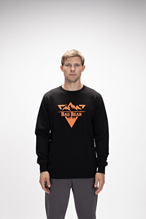 Bad Bear Mountaın Crewneck Erkek Sweatshirt Siyah