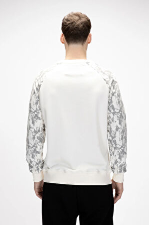 Deep Marshmallow Crewneck Erkek Baskılı Sweatshirt
