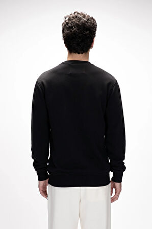 Sailor Si̇yah Crewneck Erkek Sweatshirt