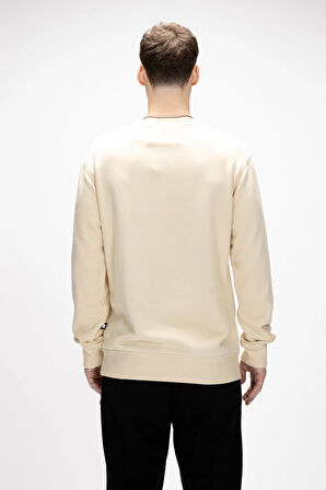 Sailor Bej Crewneck Erkek Sweatshirt