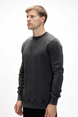 Dab Si̇yah Crewneck Erkek Sweatshirt