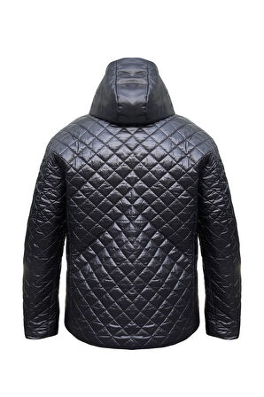 Shang Si̇yah Puffer Kapüşonlu Erkek Mont