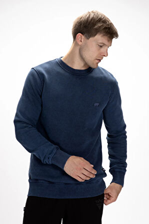 Dab İndi̇go Crewneck Erkek Sweatshirt