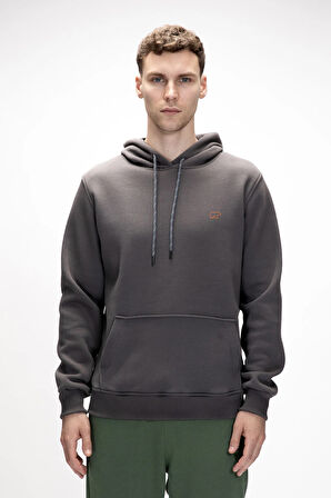 Sea Antrasit Kapüşonlu Erkek Sweatshirt