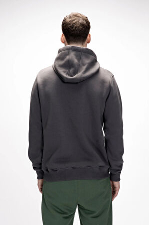 Sea Antrasit Kapüşonlu Erkek Sweatshirt