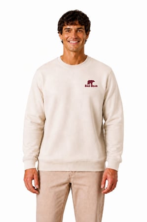 Bad Bear Aurora Crewneck Man Beıge Sweatshırt 26.02.12.009-c17
