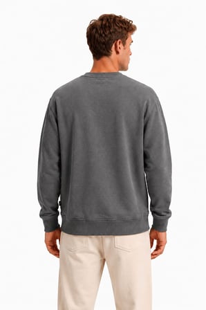 Bad Bear Outlands Crewneck Man Asphalt Sweatshırt 26.02.12.012-c118