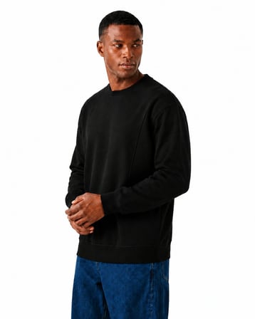 Bad Bear Shıeld Crewneck Man Nıght Sweatshırt 26.02.12.027-c01