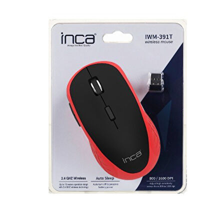 Inca Iwm-391T 1600 Dpi Rubber Wireless Kablosuz Mouse