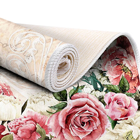 Dekoreko İpek Halı Dijital Saçaklı 1814 Desen 1