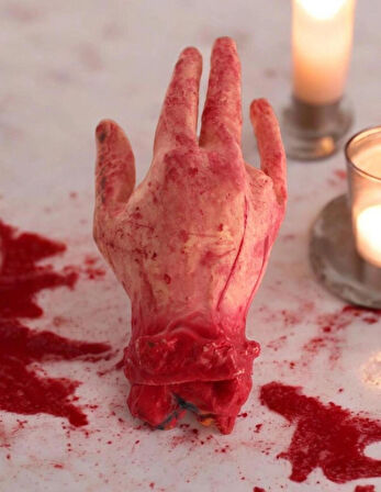 KANLI EL DEKOR CADILAR BAYRAMI DEKORU HALLOWEEN