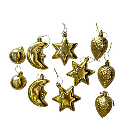 YILBAŞI KARIŞIK SÜS GOLD 10LU