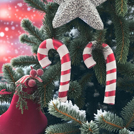 YILBAŞI BASTON ŞEKER 2Lİ 6x14 CM AST7192