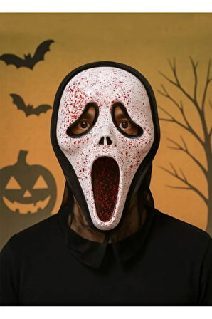 KANLI ÇIĞLIK MASKESİ SCREAM MASK HALLOWEEN CADILAR BAYRAMI MASKESİ
