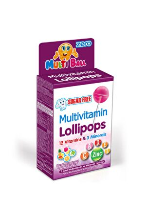 Zero ( Şekersiz ) Mültivitamin Lolipop 7 Adet