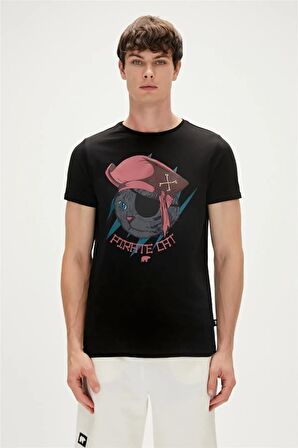 Bad Bear Pırate Erkek T-shirt Siyah 23.01.07.021