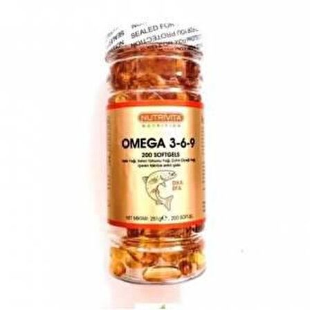 Omega 3 6 9 200 Softgels