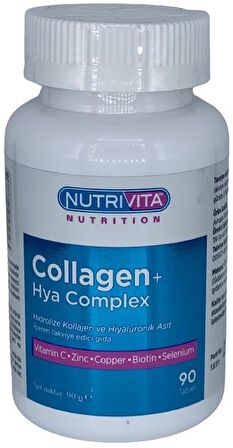 Collagen Hya Complex 90 Tablet Kolajen Hyaluronik Asit Kompleks