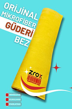 ZROX Mikrofiber Orijinal Güderi Bez 50x70 cm