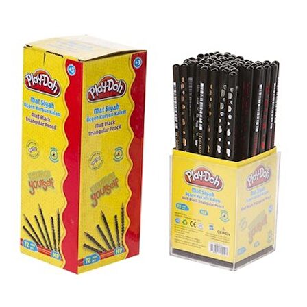 Play-doh Kurşun Kalem Mat Üçgen 72 Li Stand Play-kk005