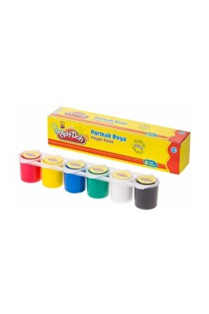 Play Doh Parmak Boyası 6 Renk X 25 Ml Paletli Kap