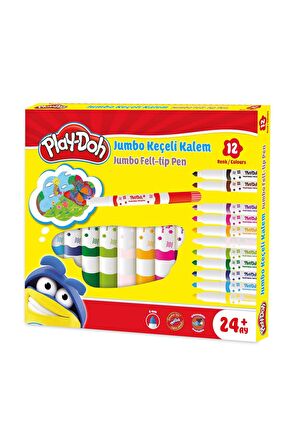 Play-Doh Jumbo Keçeli Kalem 6mm 12'li