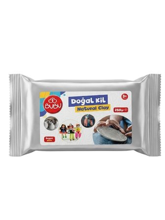 Bubu Doğal Kil Seramik Hamuru 250Gr Beyaz - 2 adet