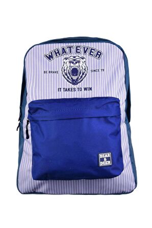 Unisex Bear&Deer What Ever Tek Gözlü Sırt Çantası BD-CN0194
