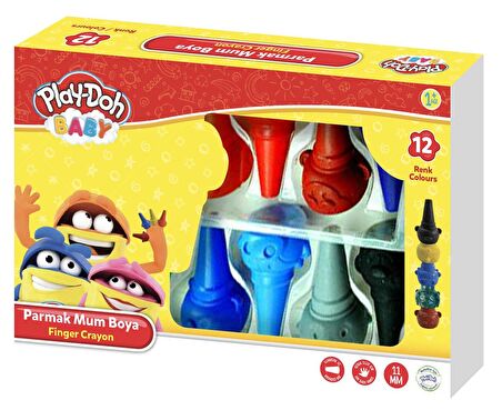 PLAY-DOH BABY PARMAK MUM BOYA 12 RENK