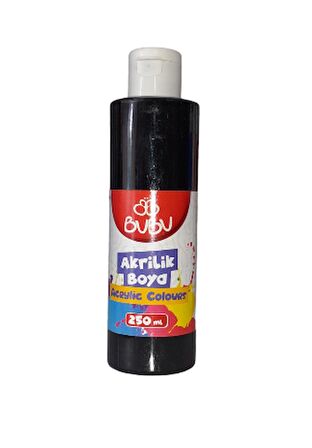 BU-BU AKRİLİK BOYA 250 GR. SİYAH