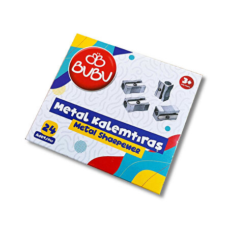 Bubu Metal Kalemtıraş (BUBU-KT0014) 24 Adet
