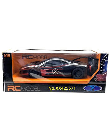 Ctoys Scaled Rc Model 27 Mhz Full Fonksiyonlu Uzaktan Kumandalı Ferrari Siyah Araba QX3688 6