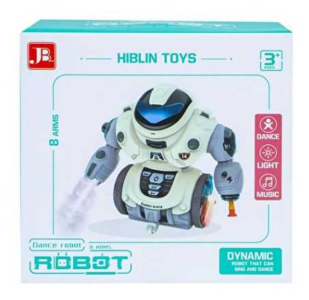 Ctoys 6678-14 Kutuda Dönen Sisli Robot Oyuncak