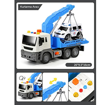 Ctoy 1:16 Işıklı ve Sesli Kurtarma Aracı JS106A