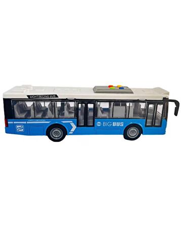 Ctoys Ses ve Işıklı Oyuncak Şehir Otobüsü A1119-13 Mavi