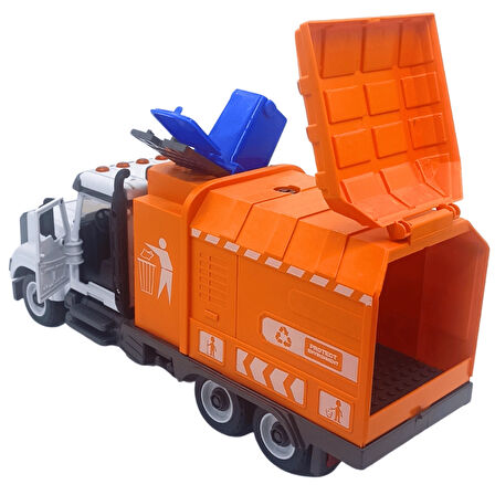 CTOY Büyük Boy Sök-Tak Pilli Müzikli Işıklı Çöp Kamyonu – 3+ Yaş Oyuncak Kamyon