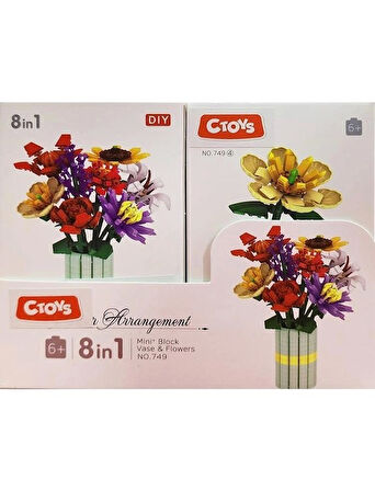  Mini Blok Flower Çiçek Lego CTOY-749