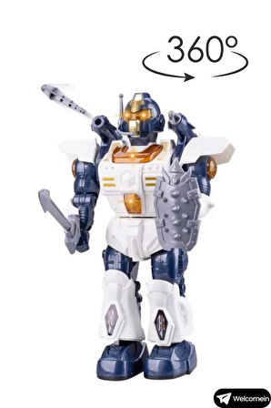 Ceren Ctoys Walking Sesli Ok Atan ve 360 Derece Dönen Robot 6051