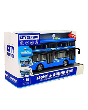 Ctoys City Tour Service Bus Mavi WY916B