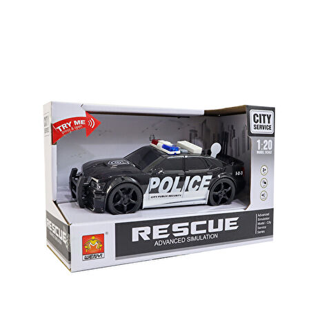 Ceren Ctoys Oyuncak Polis Arabası Sesli İışıklı Pilli WY500A
