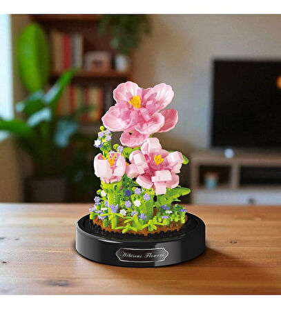 Ctoy Fanuslu Çiçek Serisi Hibiskus Lego Seti 543 Parça