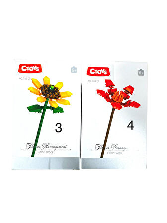  Mini Blok Flower Çiçek Lego CTOY-749 ( 1 Adet)