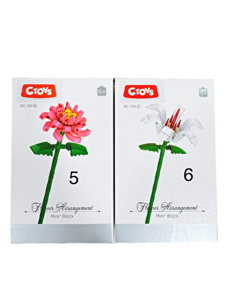  Mini Blok Flower Çiçek Lego CTOY-749 ( 1 Adet)