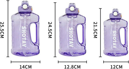 Shotay Carboy Su Matarası Tritan XL Mor 2000Ml