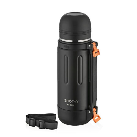 Shotay Çelik Termos Take Trip 1200Ml Siyah