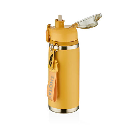 Shotay Camping Çelik Termos Matara 750Ml Sarı