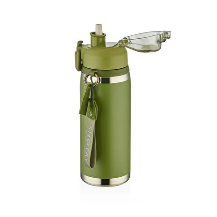 Shotay Camping Çelik Termos Matara 750Ml Yeşil