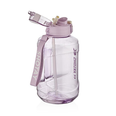 Shotay Medium Barrel Su Matarası Tritan Geniş Mor 1600Ml